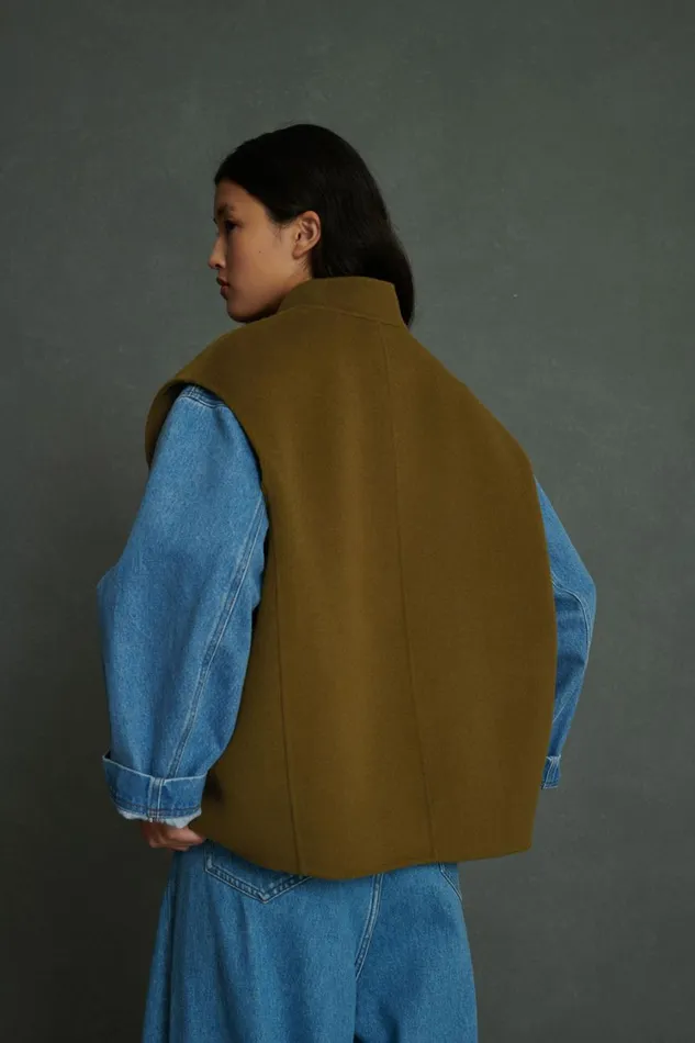 Women ADELINE JACKET Khaki Soeur Jackets and Coats