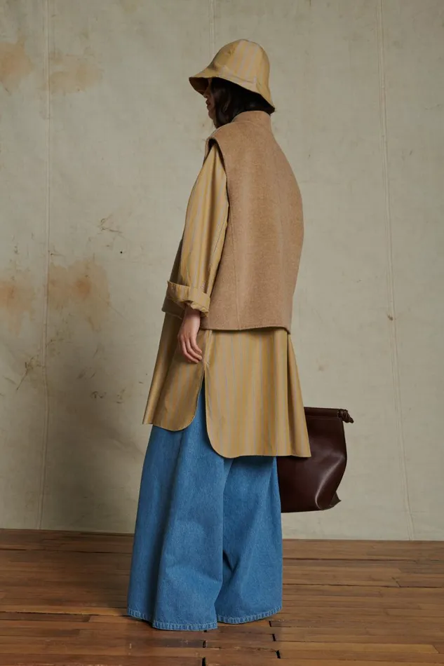 Women ADELINE JACKET Mottled Beige Soeur Jackets and Coats