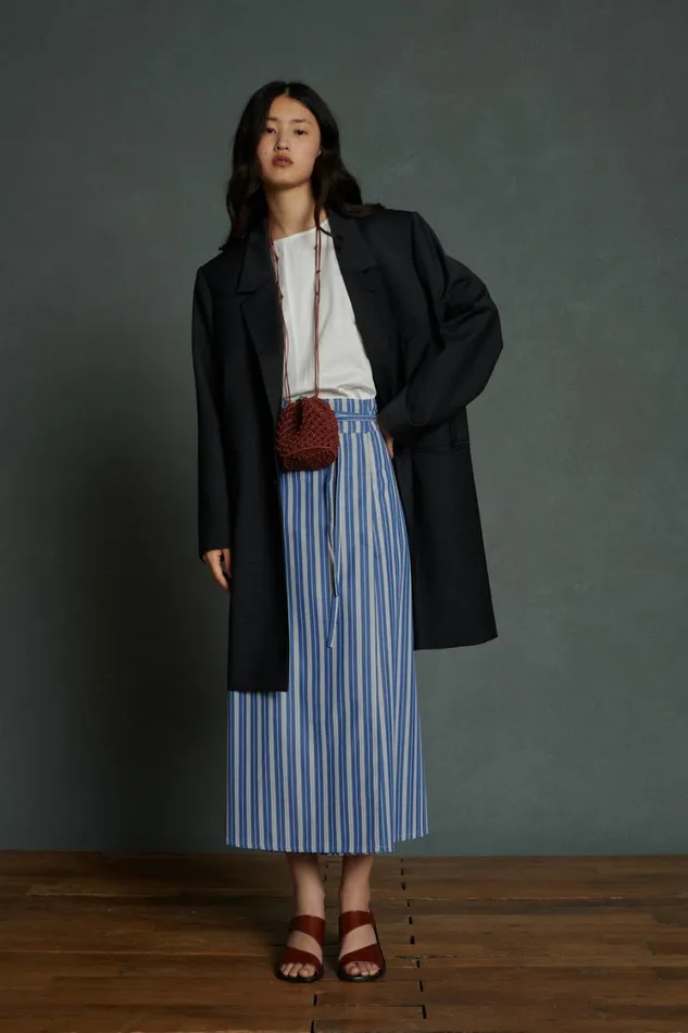 Women ALCESTE COAT Dark Mottled Grey Soeur Jackets and Coats