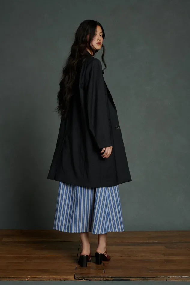 Women ALCESTE COAT Dark Mottled Grey Soeur Jackets and Coats