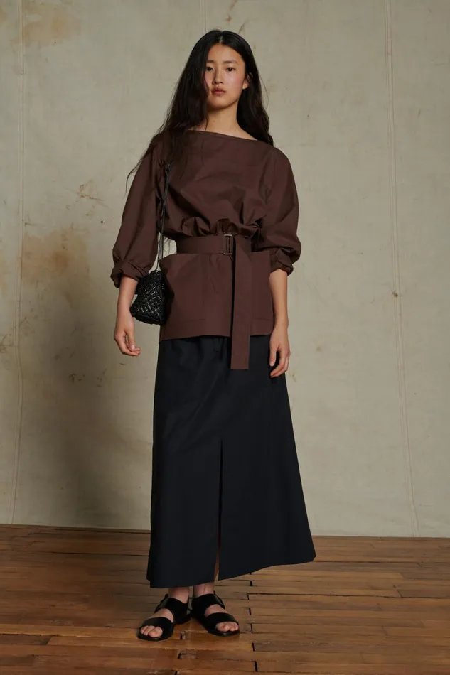 Women ALDA BLOUSE Chocolate Soeur Shirts