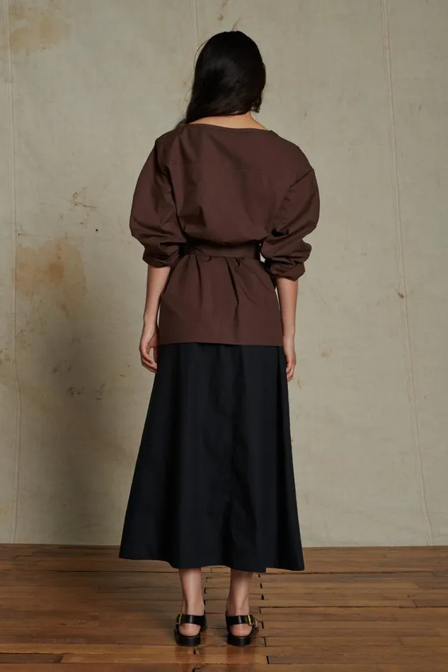 Women ALDA BLOUSE Chocolate Soeur Shirts