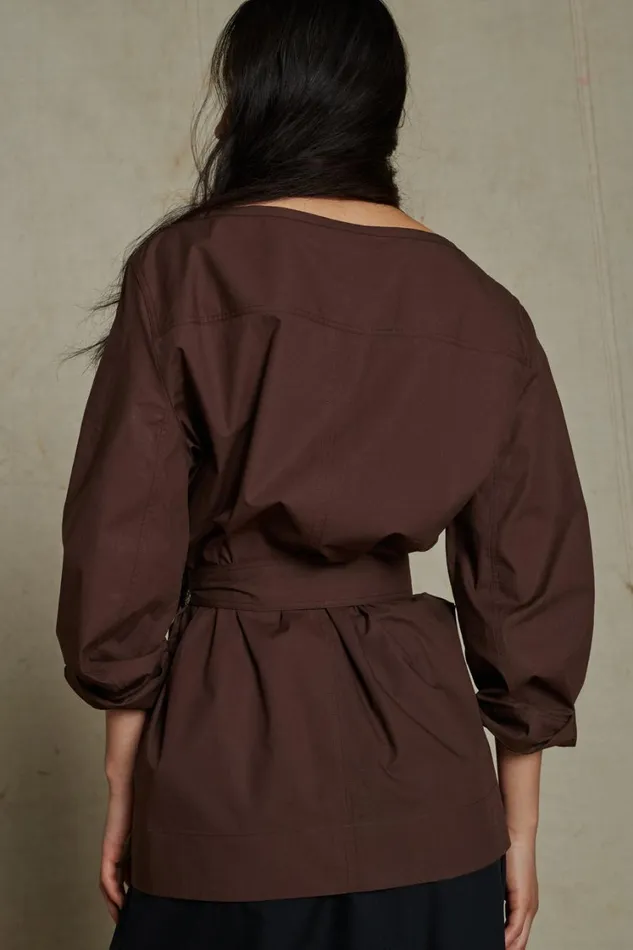 Women ALDA BLOUSE Chocolate Soeur Shirts