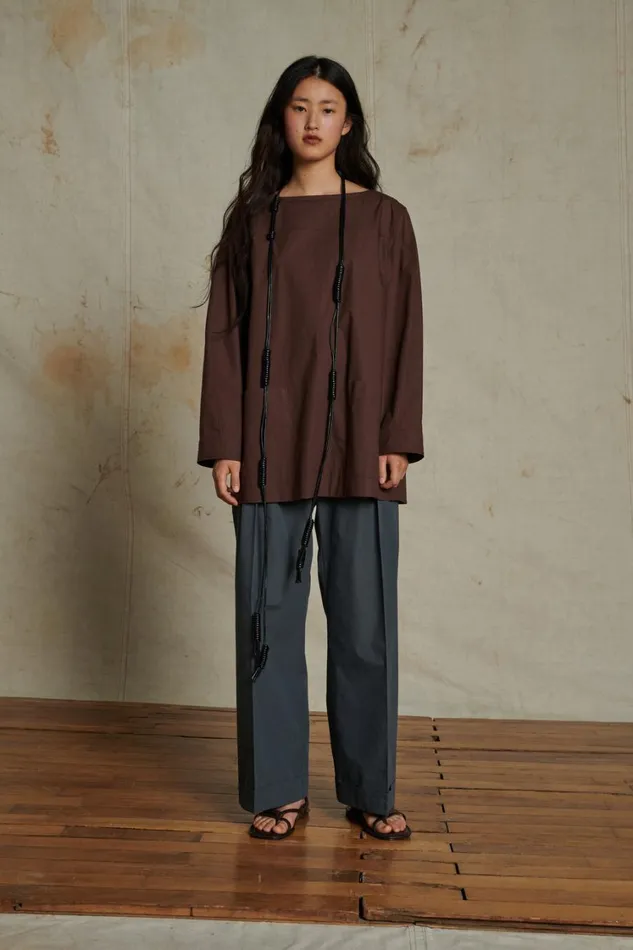 Women ALDA BLOUSE Chocolate Soeur Shirts