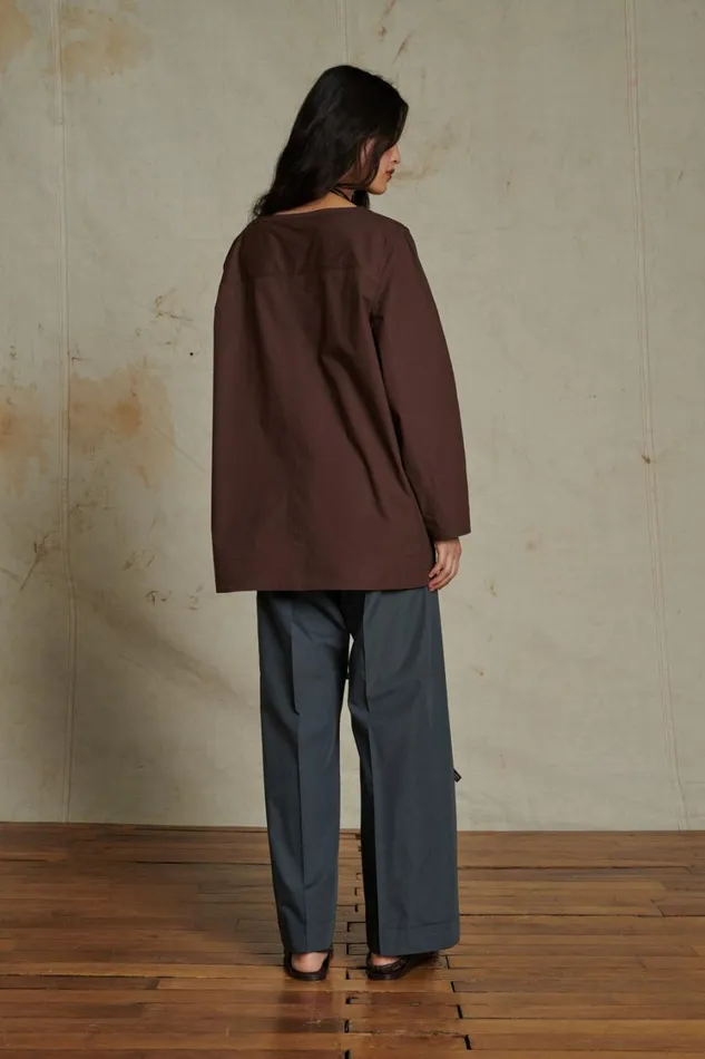 Women ALDA BLOUSE Chocolate Soeur Shirts