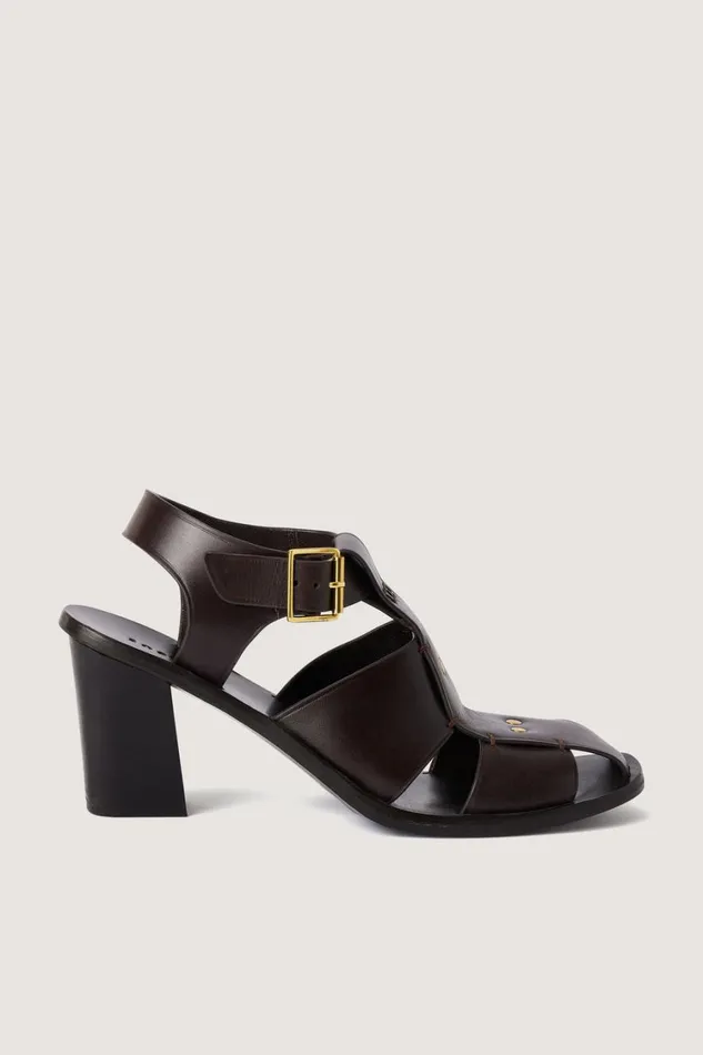 Women ALES SANDALS Dark Brown Soeur Shoes