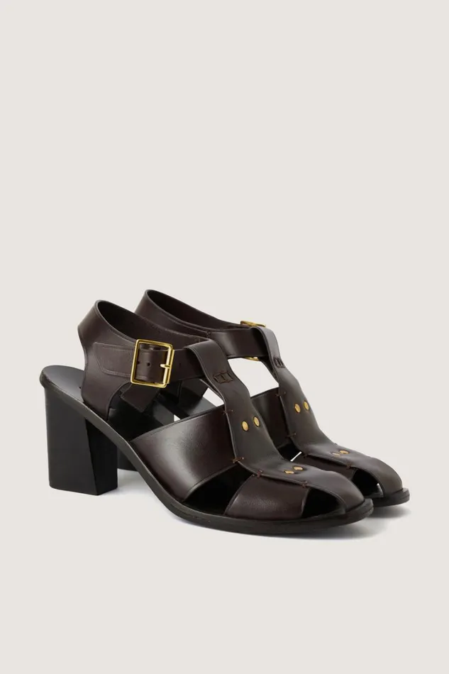 Women ALES SANDALS Dark Brown Soeur Shoes