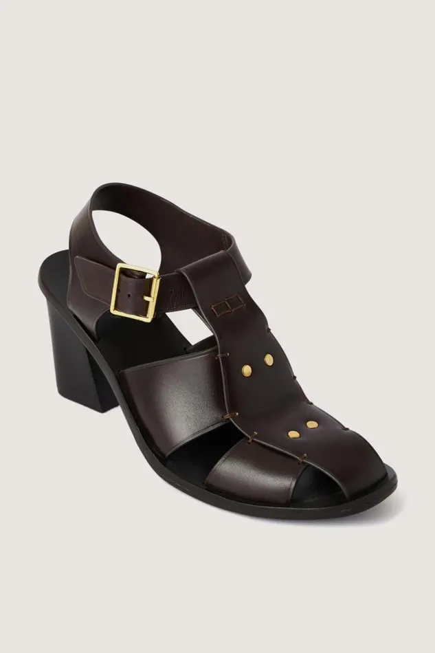 Women ALES SANDALS Dark Brown Soeur Shoes