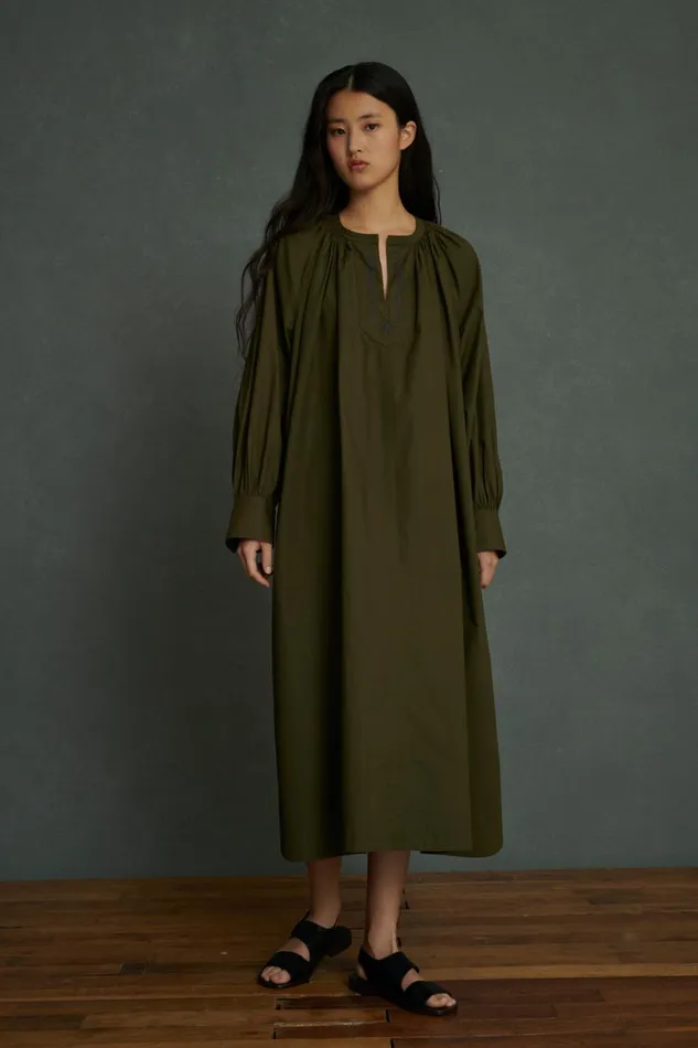 Women ALIETTE DRESS Khaki Soeur Dresses