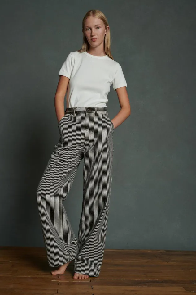 Women ALISSIO JEANS Blackwhite Soeur Trousers