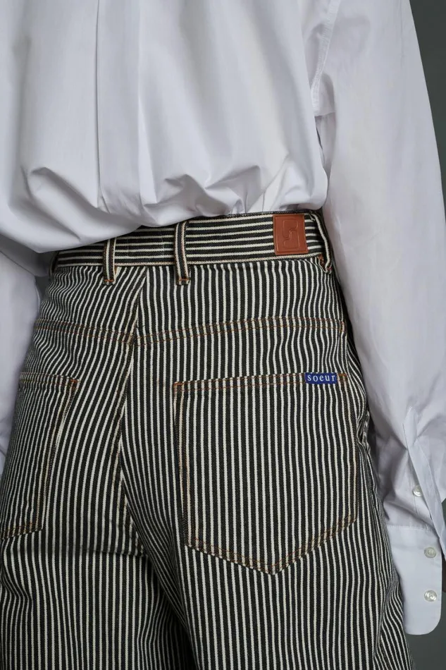 Women ALISSIO JEANS Blackwhite Soeur Trousers