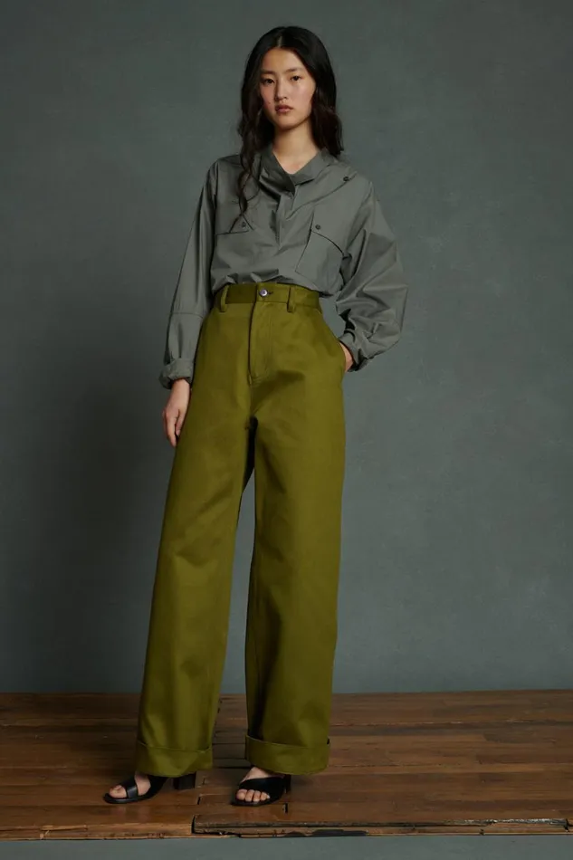Women ALISSIO TROUSERS Khaki Soeur Trousers