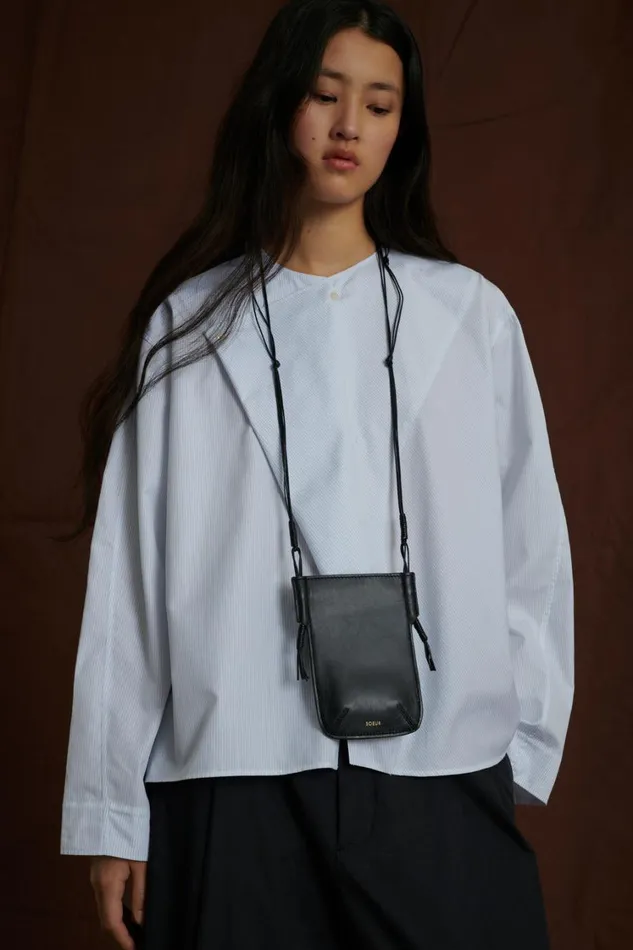 Women AMAURY PHONE HOLDER Black Soeur Small Leather Goods