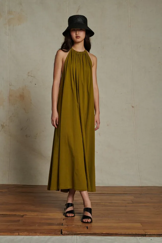 Women AMEL DRESS Khaki Soeur Dresses