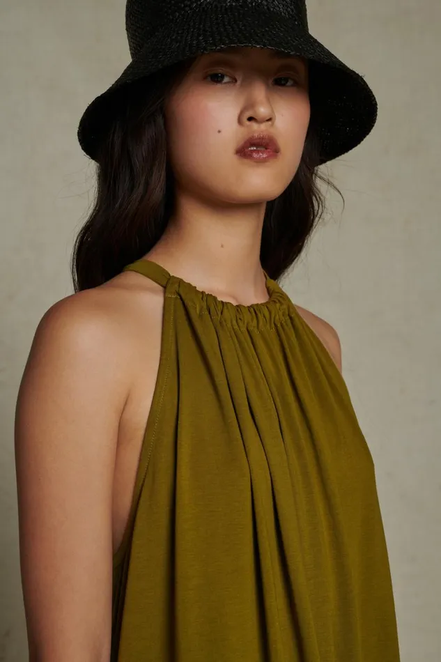 Women AMEL DRESS Khaki Soeur Dresses