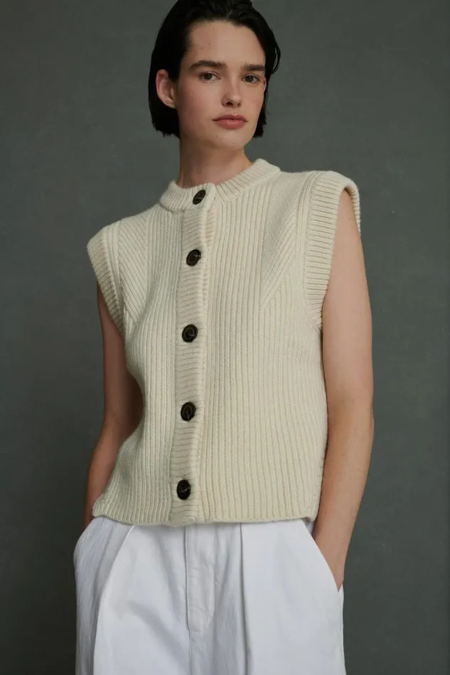 Women AMORE CARDIGAN Offwhite Soeur Jumpers and Cardigans