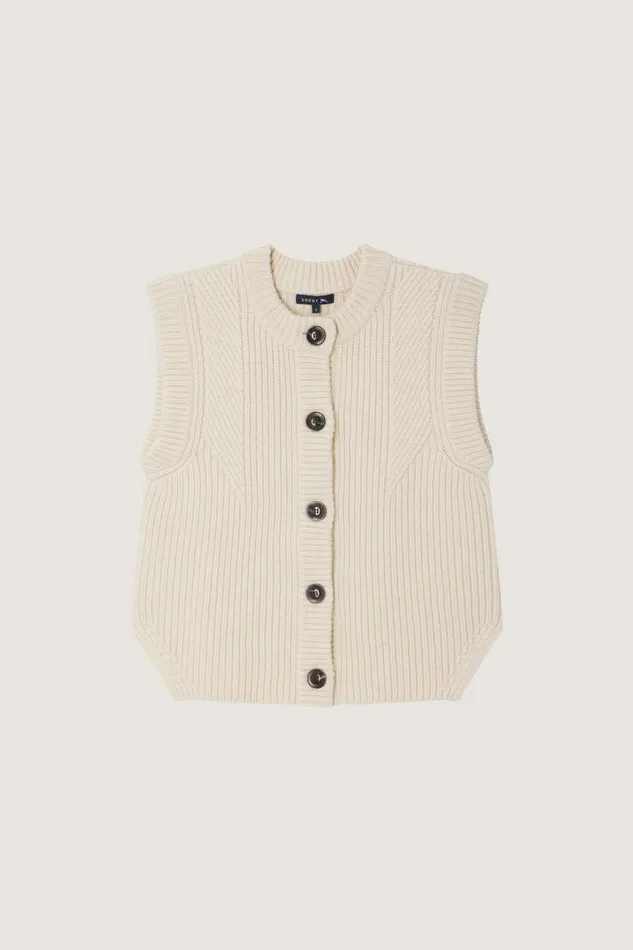 Women AMORE CARDIGAN Offwhite Soeur Jumpers and Cardigans