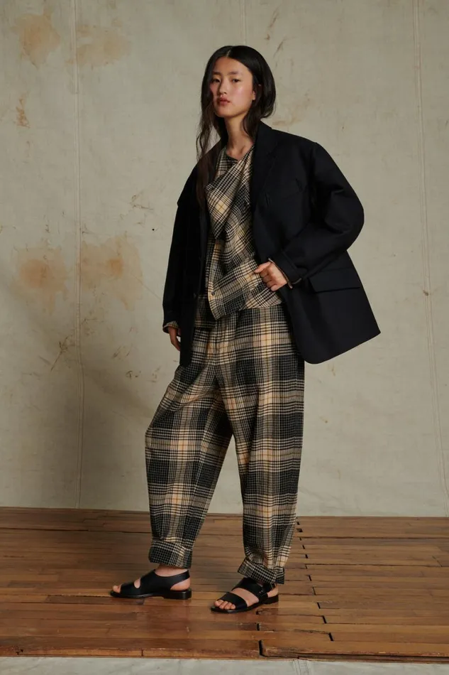 Women ANDREAS TROUSERS Blackoffwhite Soeur Trousers