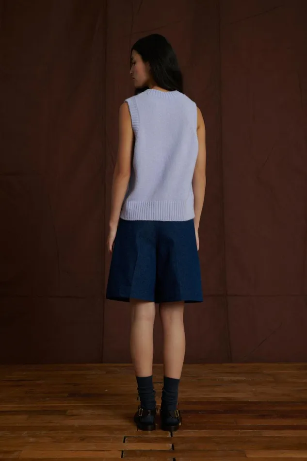 Women ANGE SHORTS Navy Soeur Skirts and Shorts