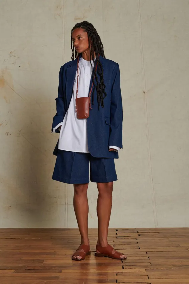 Women ANGE SHORTS Navy Soeur Skirts and Shorts