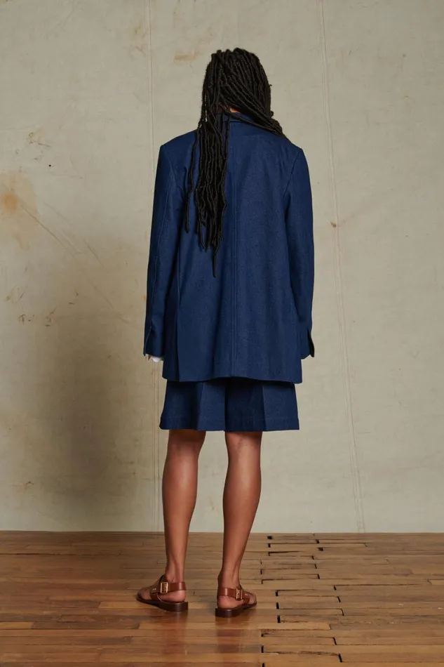 Women ANGE SHORTS Navy Soeur Skirts and Shorts