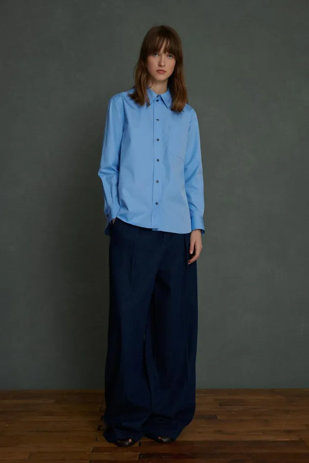 Women ANGELIQUE JEANS Navy Soeur Trousers