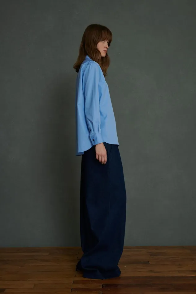 Women ANGELIQUE JEANS Navy Soeur Trousers