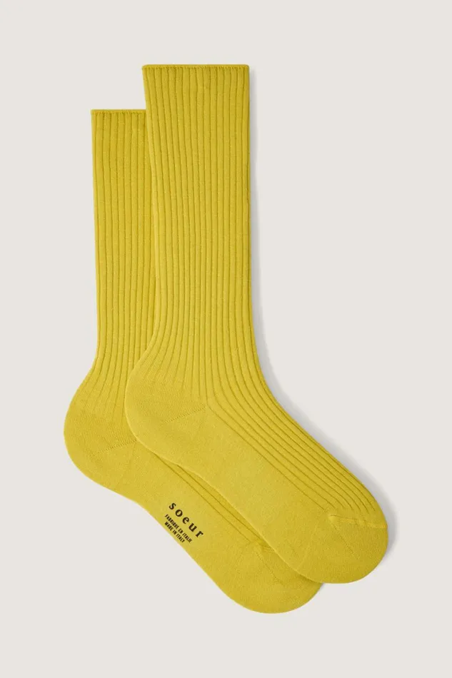 Women ARABELLA SOCKS Yellow Soeur Socks