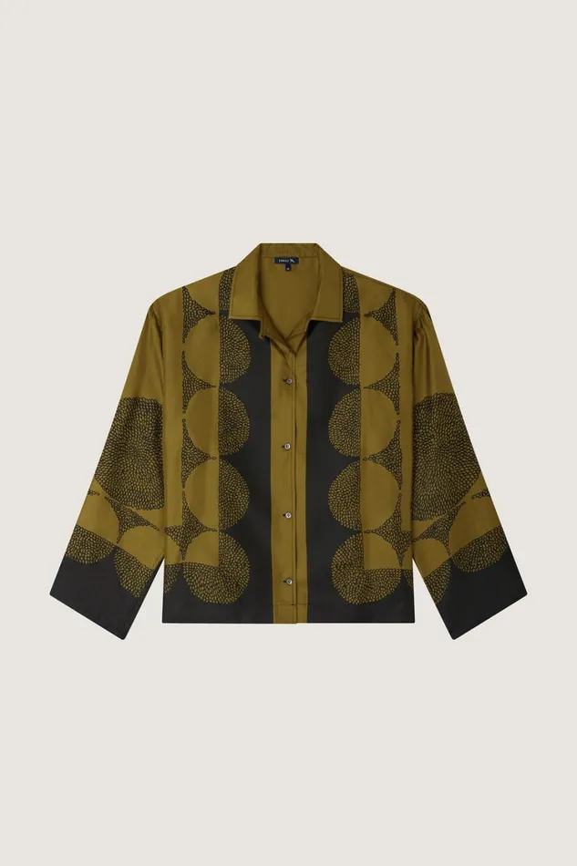 Women ARAGON SHIRT Khaki Soeur Shirts