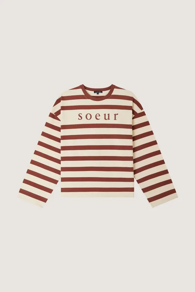 Women ARCHIE TEESHIRT Offwhiteterracotta Soeur TShirts and Sweatshirts