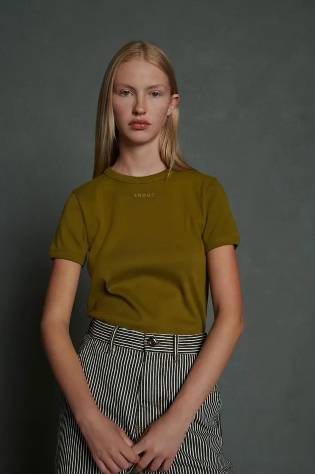 Women ARISTIDE TEESHIRT Khaki Soeur TShirts and Sweatshirts