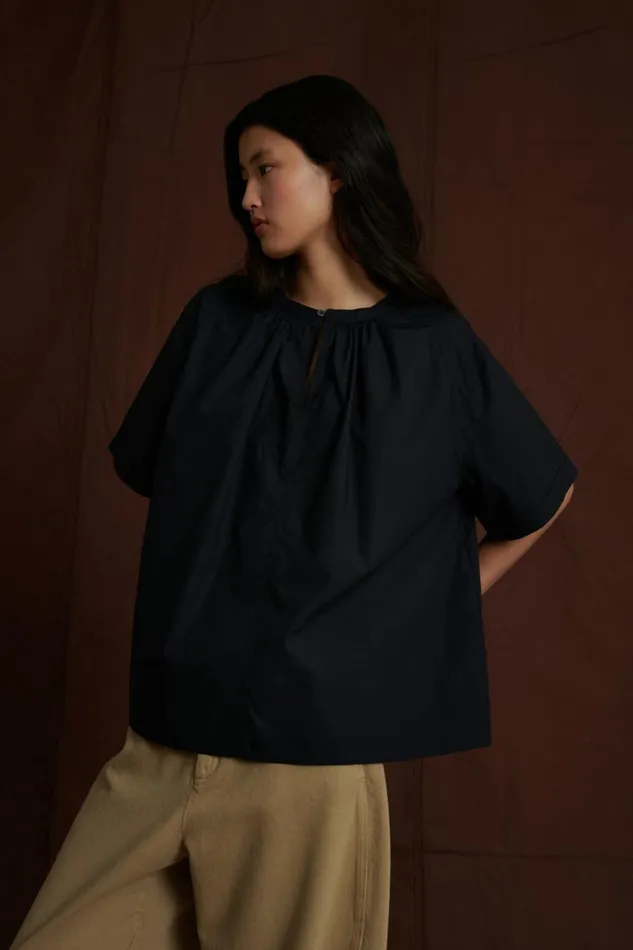 Women ARLETTE BLOUSE Black Soeur Shirts