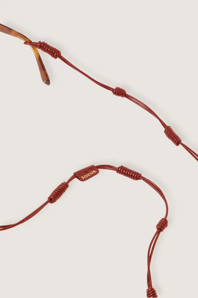 Women ARNALDO GLASSES CORD Mahogany Soeur Small Leather Goods