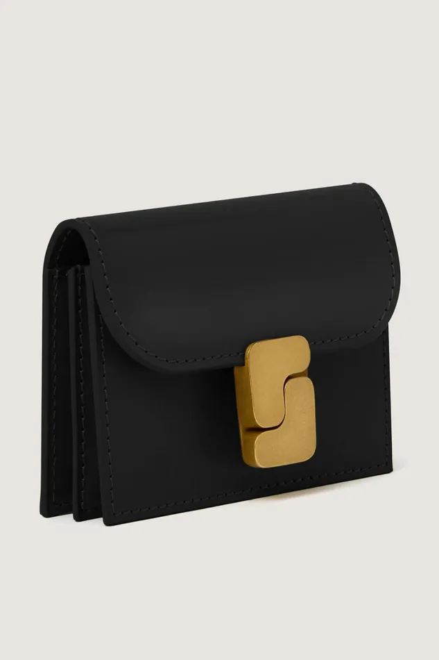 Women AUBE CARDHOLDER Black Soeur Small Leather Goods