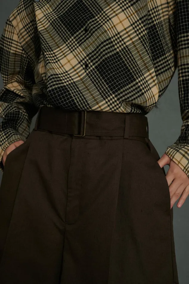Women AURELIE SHORTS Dark Brown Soeur Skirts and Shorts