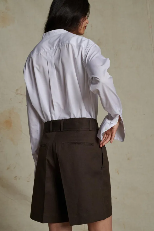 Women AURELIE SHORTS Dark Brown Soeur Skirts and Shorts