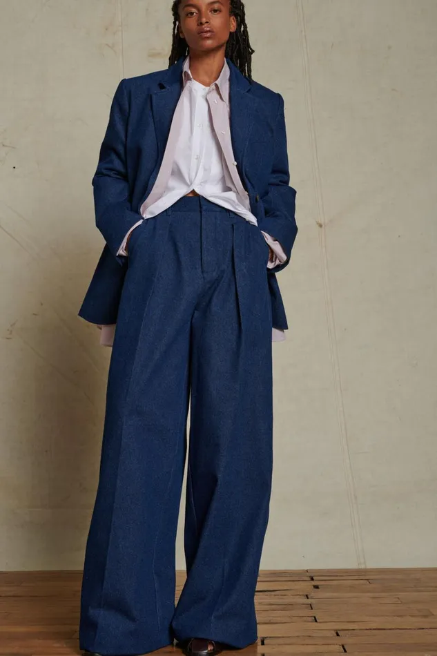 Women AURES JACKET Navy Soeur Jackets and Coats