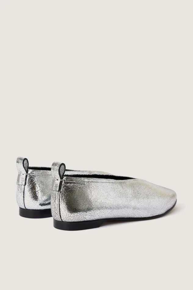 Women AVA BALLERINAS Silver Soeur Shoes