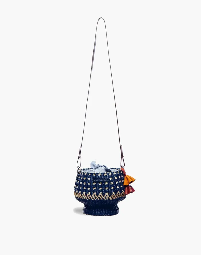 Women Bags Madewell AAKS Raffia Baw Pot Dot Crossbody Bag