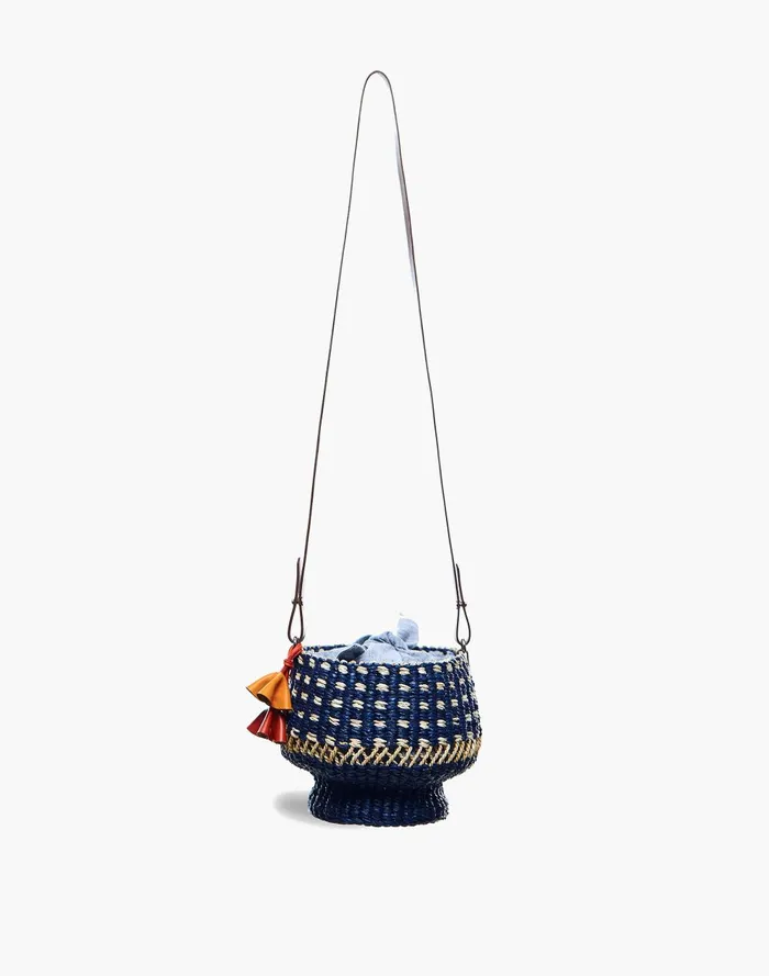 Women Bags Madewell AAKS Raffia Baw Pot Dot Crossbody Bag