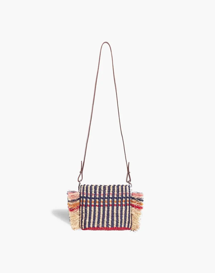 Women Bags Madewell AAKS Raffia Hana Mini Stripe Bag