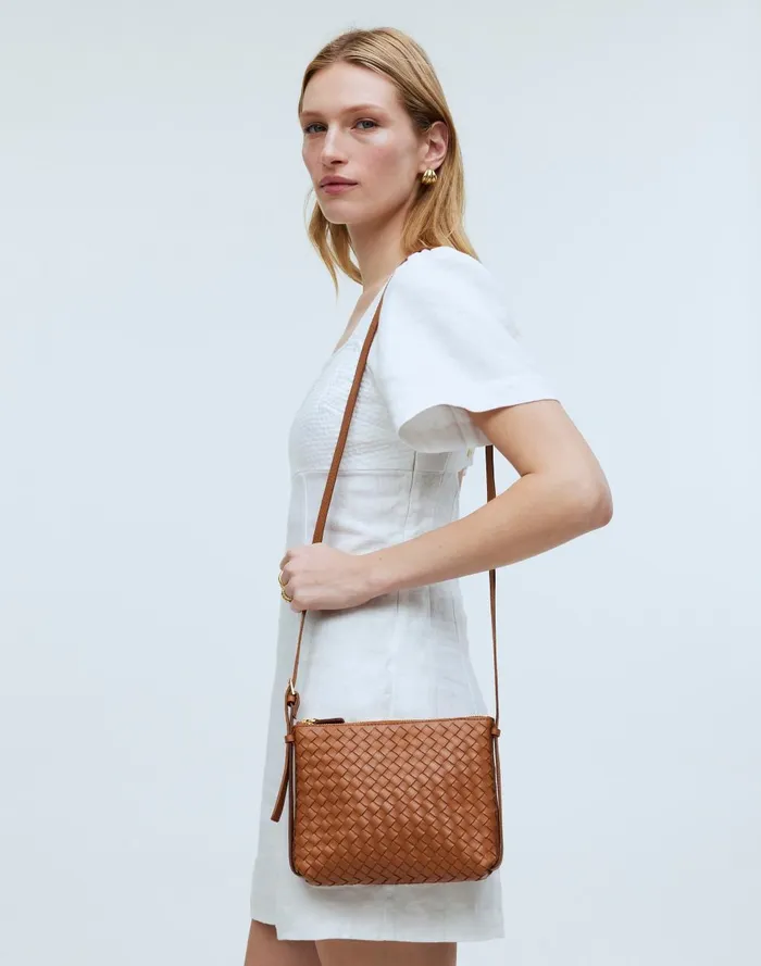 Women Bags Madewell Crossbody Bag In Handwoven Leather