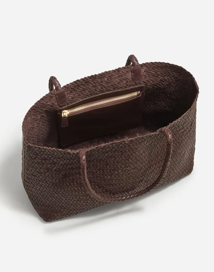 Women Bags Madewell Handwoven Leather Tote