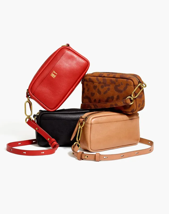 Women Bags Madewell The Leather Carabiner Mini Crossbody Bag