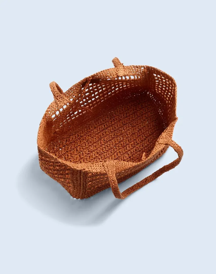 Women Bags Madewell The OpenCrochet Straw Packable Tote