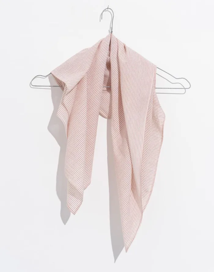 Women Bandanas Madewell World Of Crow Pin Striped Cotton Bandana