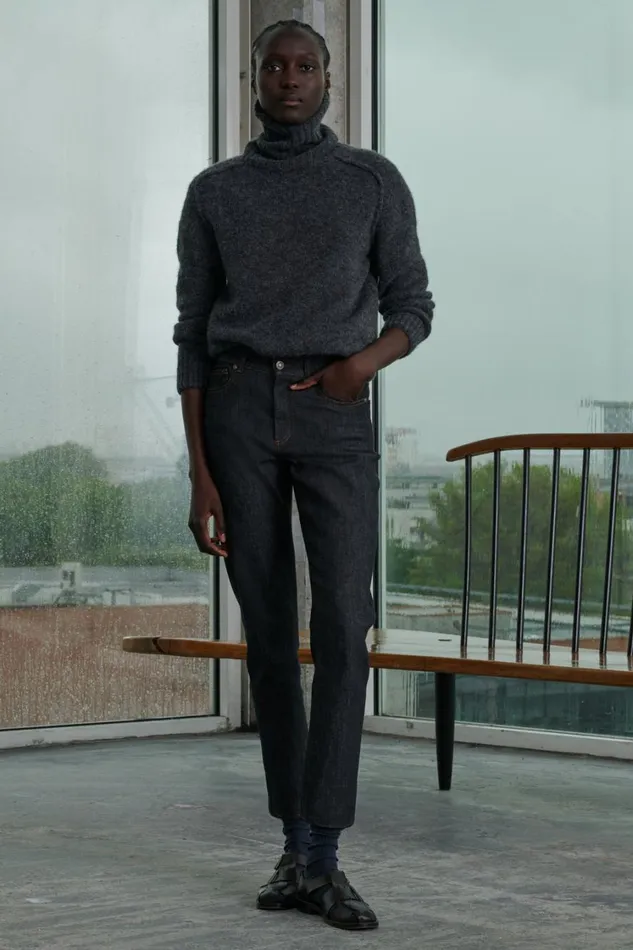 Women BARNEY JEANS Black Raw Denim Soeur Trousers
