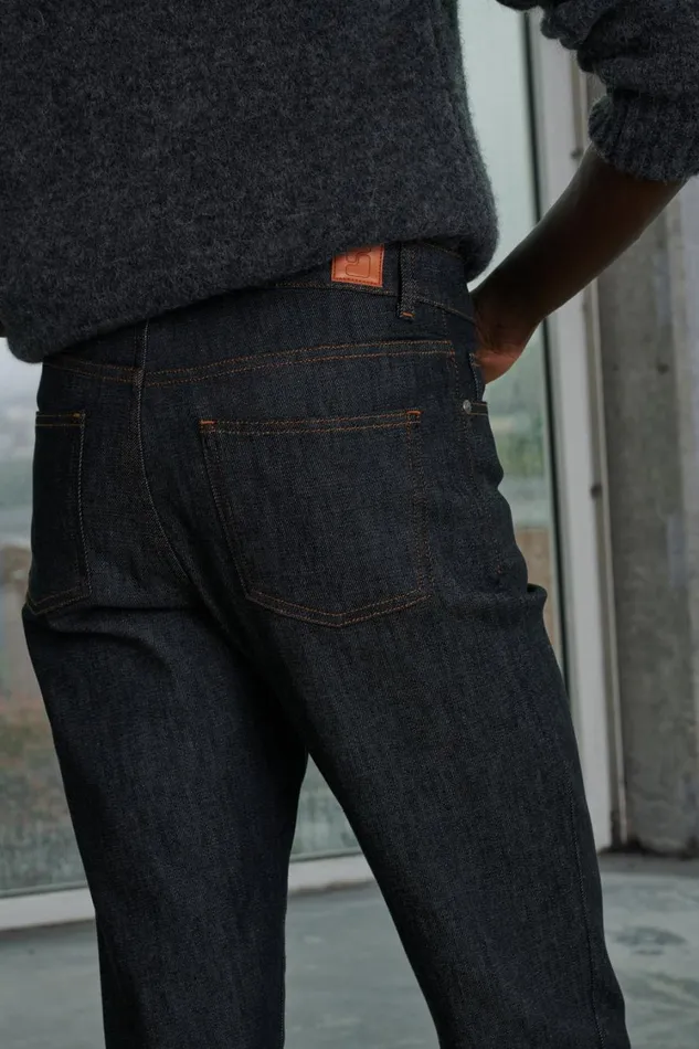 Women BARNEY JEANS Black Raw Denim Soeur Trousers