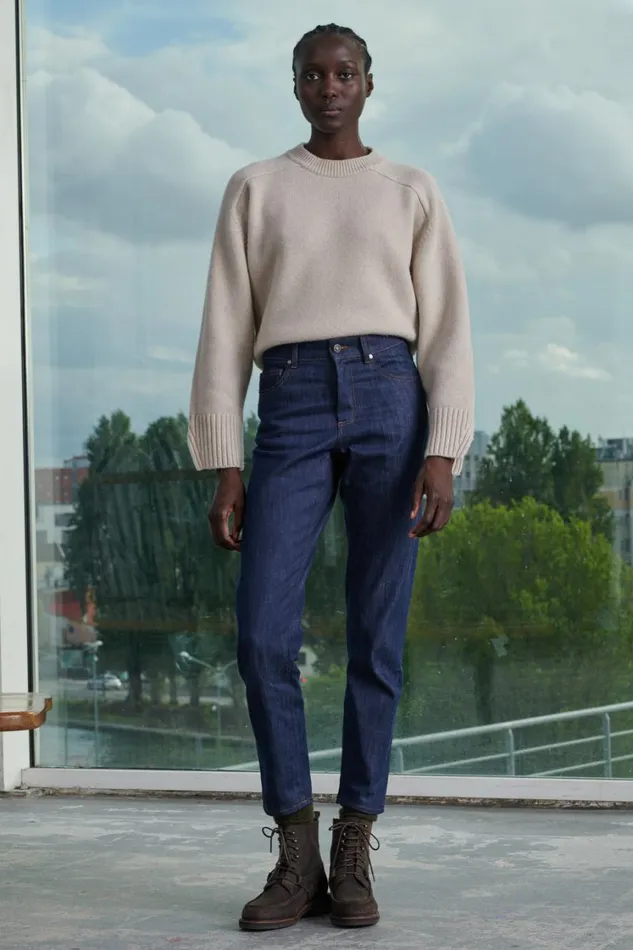 Women BARNEY JEANS Raw Denim Soeur Trousers