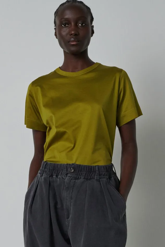 Women BASIC TEESHIRT Olive Green Soeur TShirts and Sweatshirts